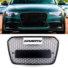 Griglia Anteriore a Nido d'Ape Stile RS6 Nero Lucido Audi A6 C7 11-15