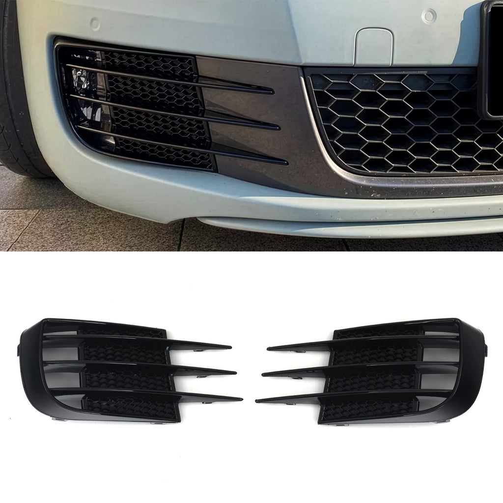 Coppia Cover Prese Fendinebbia Anteriori Nero Lucido Volkswagen Golf Mk6 GTI/GTD 08-12