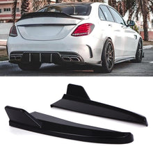 Diffusore con Spoiler Angolari Nero Lucido Mercedes Classe C W205 15-21 - foto 2