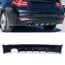 Diffusore Posteriore a Doppio Scarico Stile M Performance Nero Lucido BMW Serie 2 F22 F23 14-21