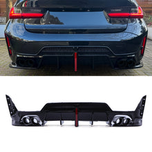 Diffusore Posteriore Stile M Performance Quadrupla Uscita BMW Serie 3 G20 LCI 22+