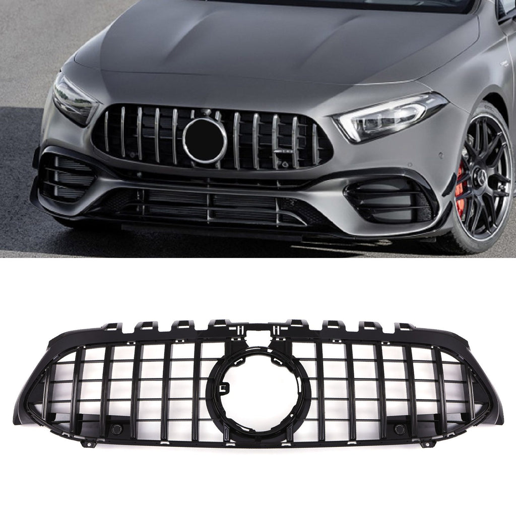 Griglia Anteriore Stile Panamericana Nero Lucido Mercedes Classe A W177 dal 2018 - foto 2