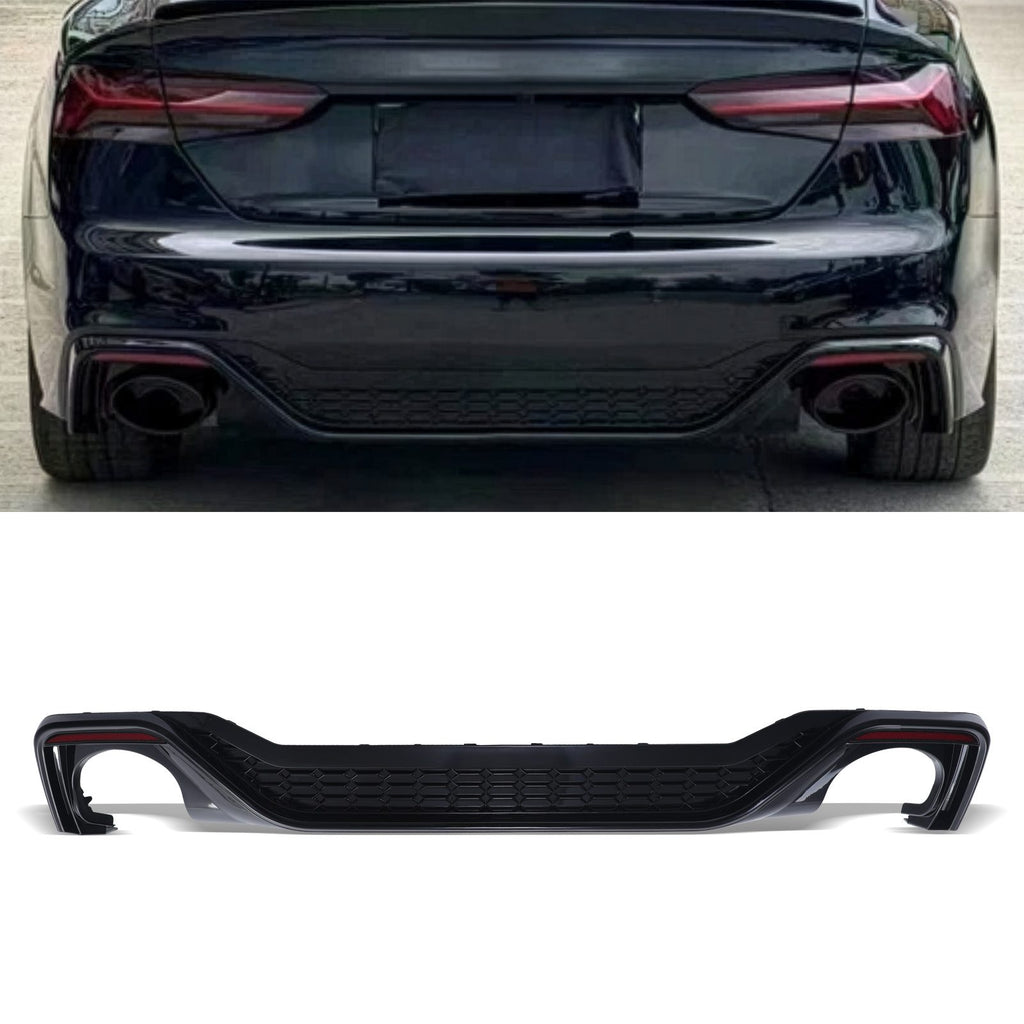 Diffusore Posteriore Stile RS5 Nero Lucido Audi A5 B10 21-24