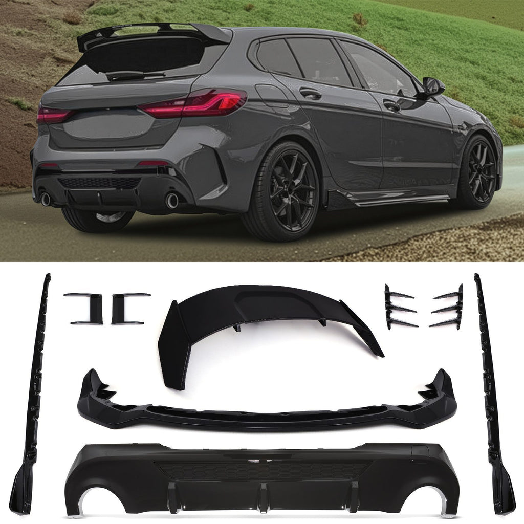 Kit Aero Completo Full Nero Lucido BMW Serie 1 F40 19-24