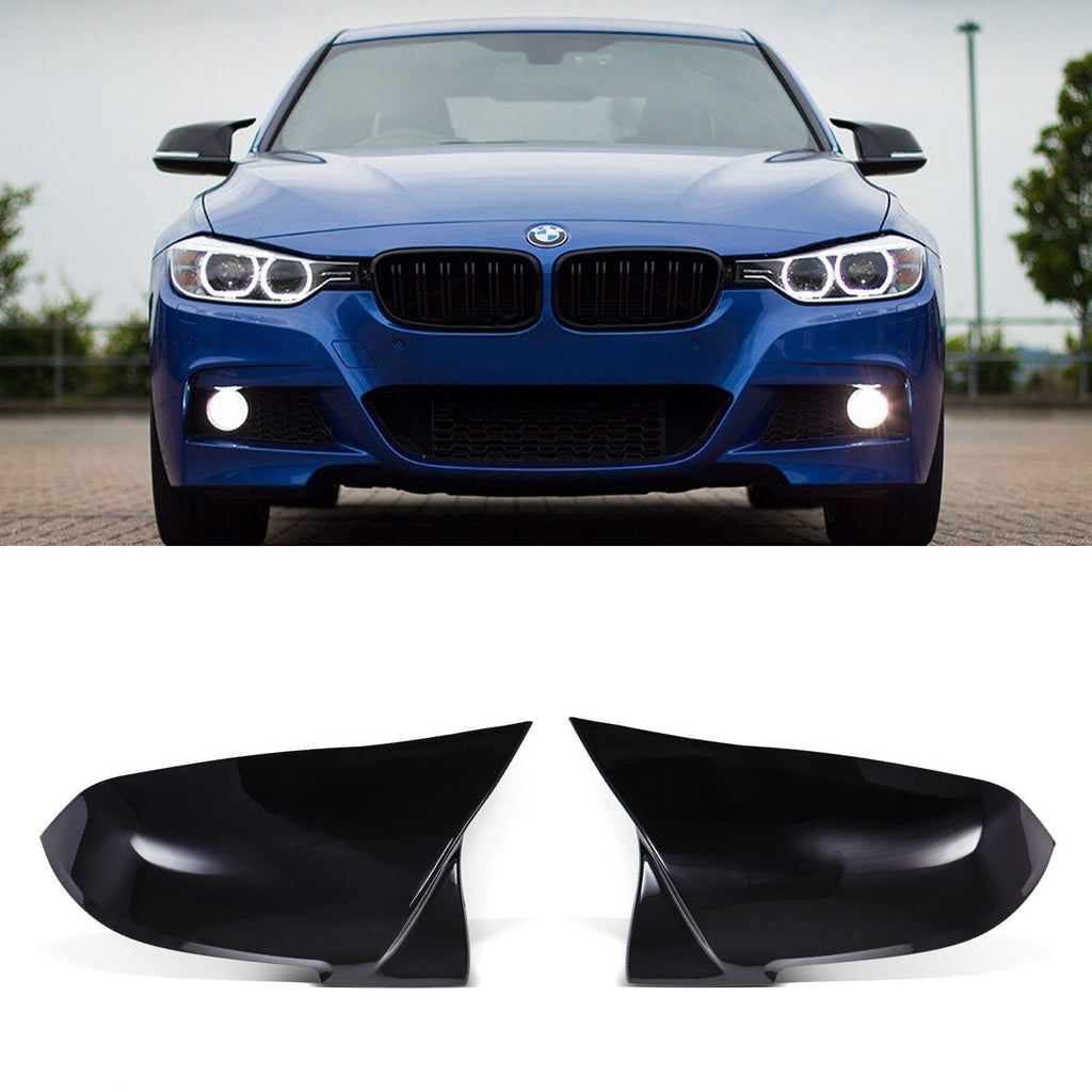 Calotte Specchietti Stile M Nero Lucido BMW Serie 3 F30 F31 F34 12-19