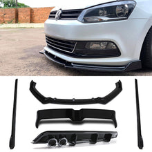 Body Kit Aerodinamico Stile Oettinger Nero Lucido VW Polo MK5 6C 14-18