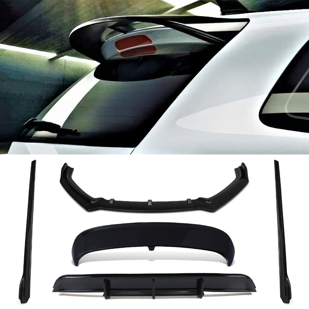 Kit Aerodinamico Stile WRC Nero Lucido VW Polo MK5 6C 14-18