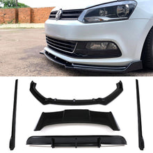 Kit Aero Completo con Alettone Maggiorato Nero Lucido VW Polo MK5 6C 14-18