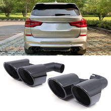 Terminali di Scarico Stile X3M Nero Lucido BMW X3 G01 2.0L 18-21