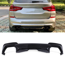 Diffusore Posteriore Stile X3M Doppia Uscita Nero Lucido BMW X3 G01 Pre-LCI 18-21