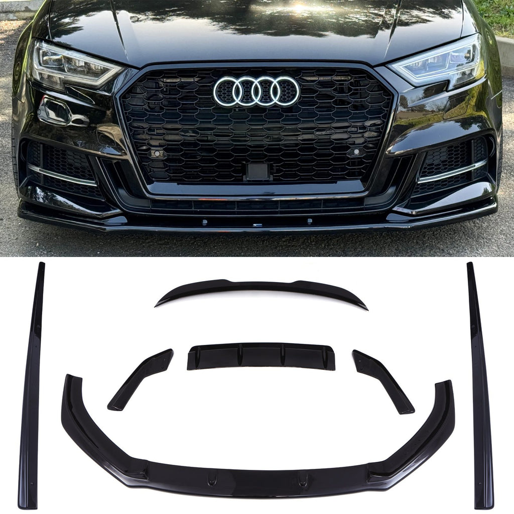 Kit Aero Completo Nero Lucido Audi S3 8V 16-19