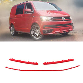 Listelli Calandra Superiore e Inferiore Rossa VW Transporter T6 16-19