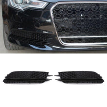 Cornici Fari Fendinebbia Stile RS6 Nero Lucido Audi A6 C7 4G 11-18