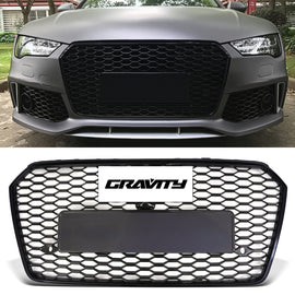Griglia Anteriore Stile RS7 con Logo Nero Lucido Audi A7 / S7 4G8 Facelift 15-18