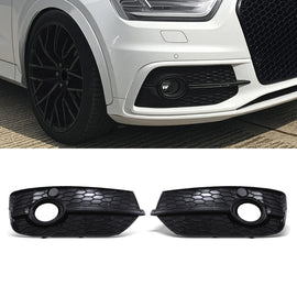 Cornici Fari Fendinebbia Stile RSQ3 Nero Lucido Audi Q3 8U Pre-Facelift 11-15
