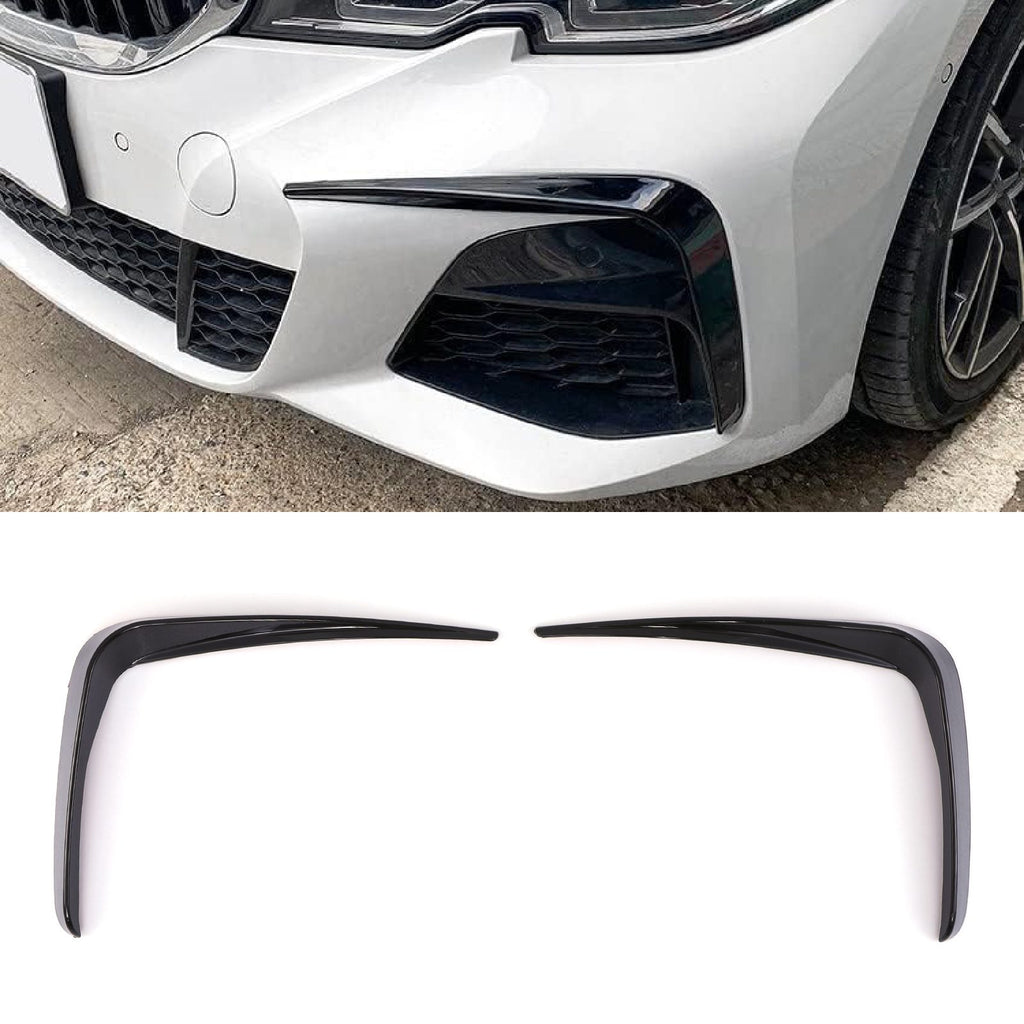 Canard Alari Paraurti Anteriore Nero Lucido BMW 3 Series G20 Pre-LCI 19-22 - foto 2