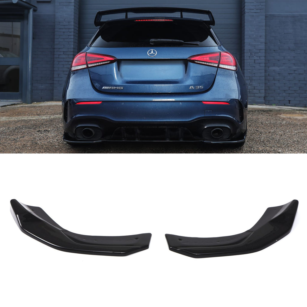 Spatole Paraurti Posteriore Stile AMG Nero Lucido Mercedes A Class W177 2018+