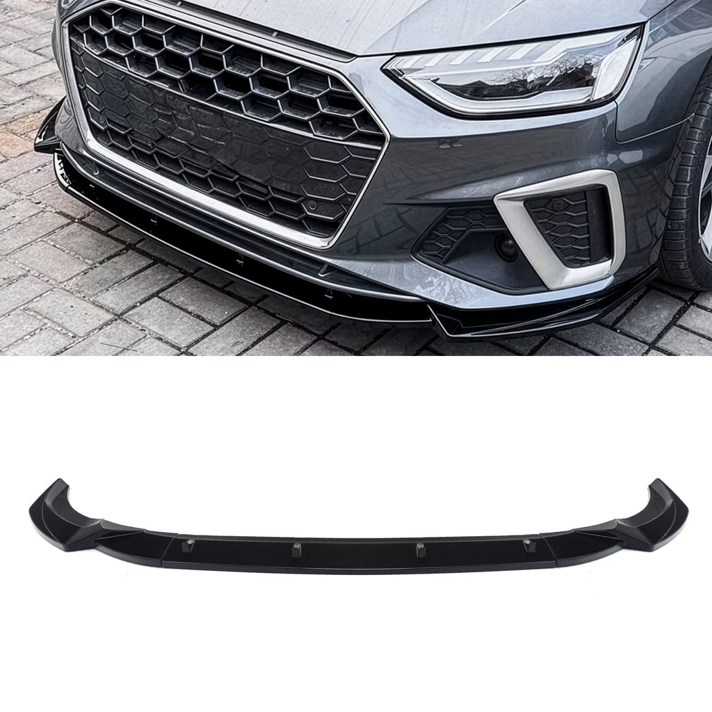Splitter Anteriore Stile S-Line Nero Lucido Audi A4 S4 B9.5 20-24