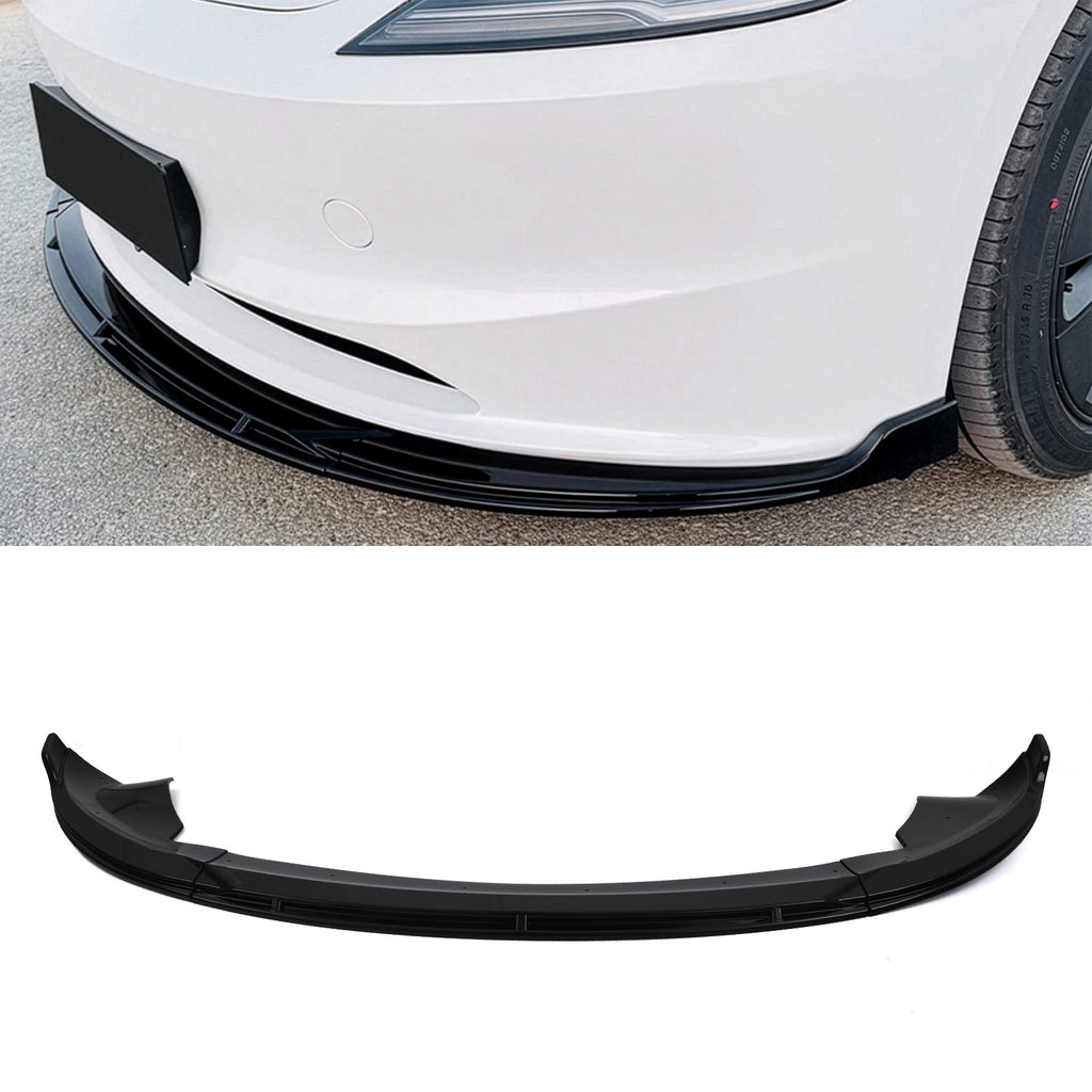 Splitter Anteriore Nero Lucido Tesla Model 3 Facelift 2024+