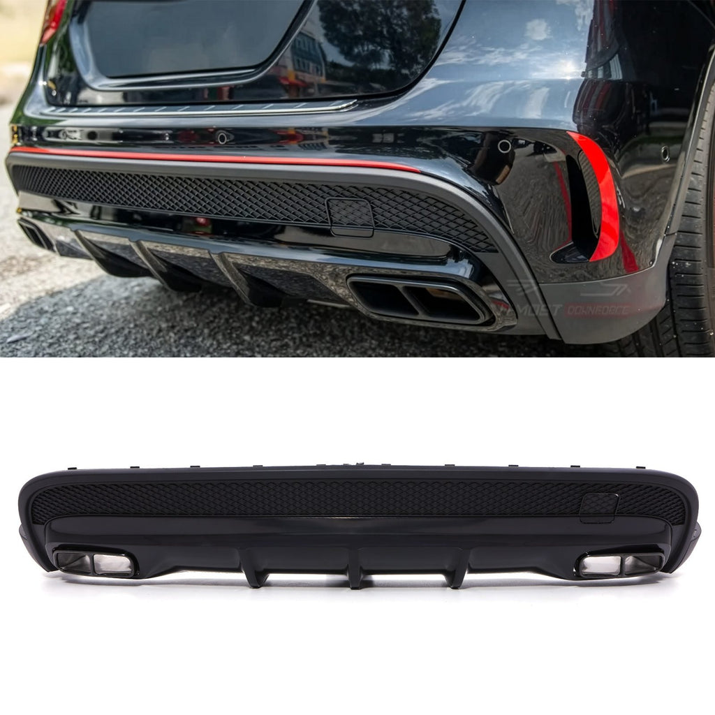 Diffusore Posteriore a Quattro Uscite Nero Lucido Mercedes GLA 45 X156 13-18
