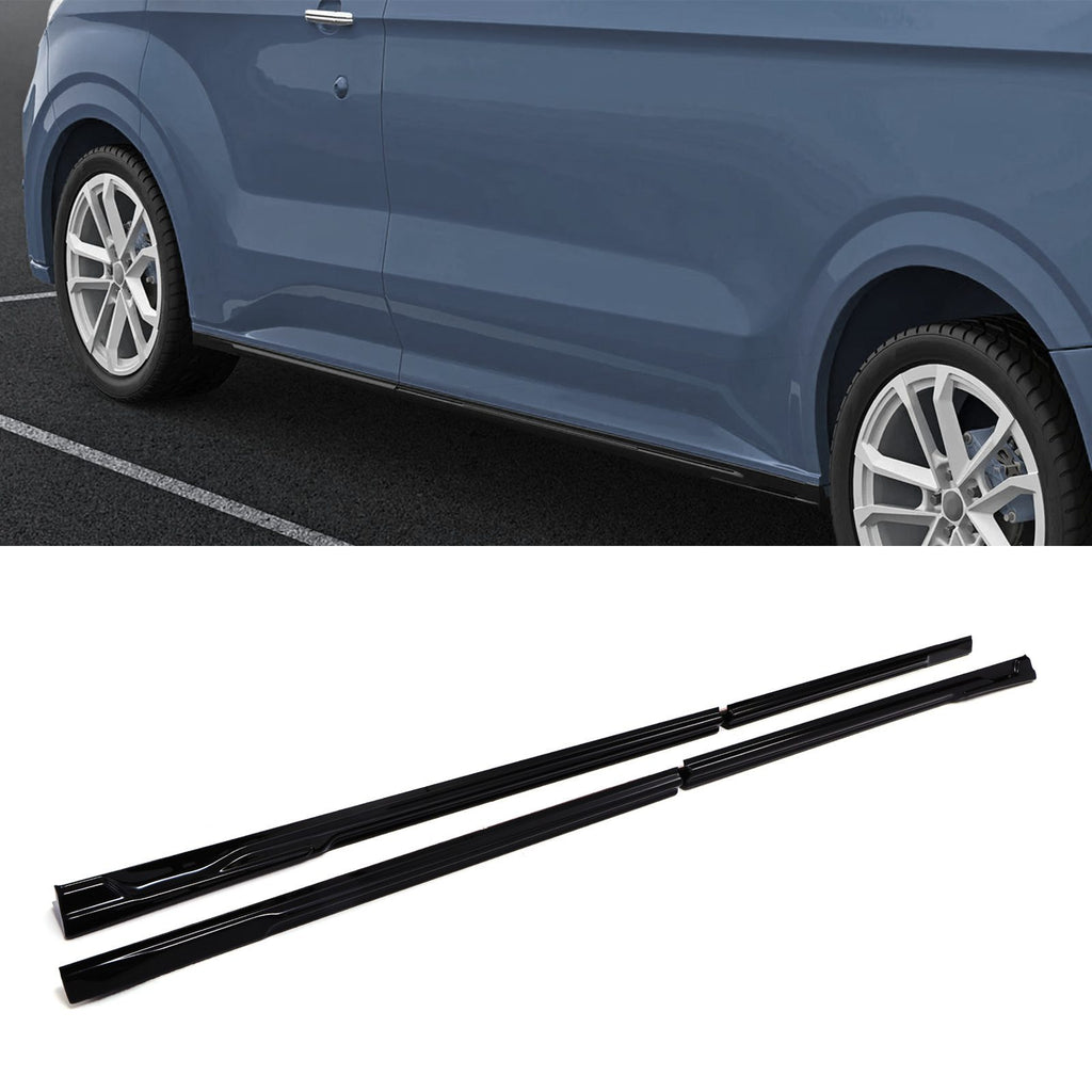 Minigonne Nero Lucido Volkswagen Transporter T7 Passo Lungo 25+