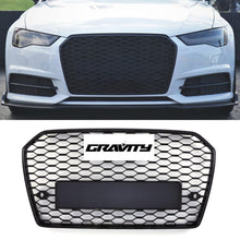 Griglia Anteriore a Nido d'Ape Stile RS6 Nero Opaco Audi A6 C7.5 16-18