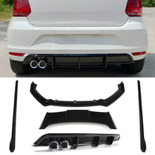 Kit Aero Completo con Doppio Diffusore e Alettone Maggiorato VW Polo MK5 6C 14-18