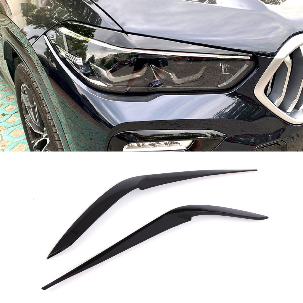 Sopracciglia Fari Nero Lucido BMW X6 G06 20-24 - foto 2
