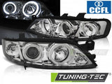 Fari Anteriori OPEL VECTRA B 99-03.02 ANGEL EYES CCFL CHROME