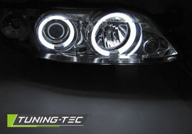 Fari Anteriori OPEL VECTRA B 99-03.02 ANGEL EYES CCFL CHROME