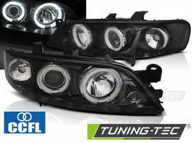 Fari Anteriori OPEL VECTRA B 99-03.02 ANGEL EYES CCFL BLACK