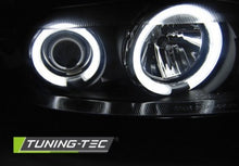 Load image into Gallery viewer, Fari Anteriori OPEL VECTRA B 99-03.02 ANGEL EYES CCFL BLACK