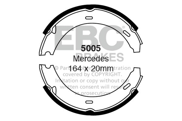 Ganasce freno EBC posteriori per Mercedes-Benz Classe A (W169)