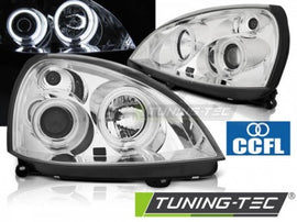 Fari Anteriori RENAULT CLIO 2 06.01-09.05 ANGEL EYES CCFL CHROME