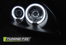 Carica l&#39;immagine nel visualizzatore di Gallery, Fari Anteriori RENAULT CLIO 2 06.01-09.05 ANGEL EYES CCFL BLACK