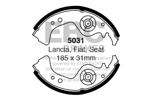 Ganasce freno EBC posteriori per Seat Ibiza (021A)