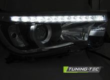 Carica l&#39;immagine nel visualizzatore di Gallery, Fari Anteriori TOYOTA HILUX 16- LED PROJECTOR TRUE DRL BLACK