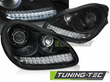 Fari Anteriori PORSCHE CAYENNE 02-06 DAYLIGHT BLACK HID XENON