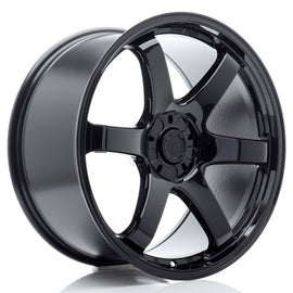 Cerchio in Lega JAPAN RACING SL03 20x10 ET15-45 5H con foratura su misura Gloss Black