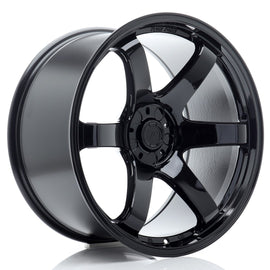 Cerchio in Lega JAPAN RACING SL03 20x11 ET0-25 5H con foratura su misura Gloss Black