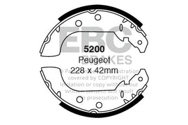 Ganasce freno EBC posteriori per Peugeot 306