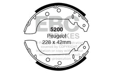 Ganasce freno EBC posteriori per Peugeot 405