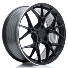 Load image into Gallery viewer, Cerchio in Lega JAPAN RACING JR51 19x8,5 ET20-45 5H con foratura su misura Satin Black w/ Machined Lip