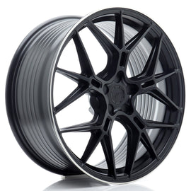 Cerchio in Lega JAPAN RACING JR51 20x9 ET20-51 5H con foratura su misura Satin Black w/ Machined Lip