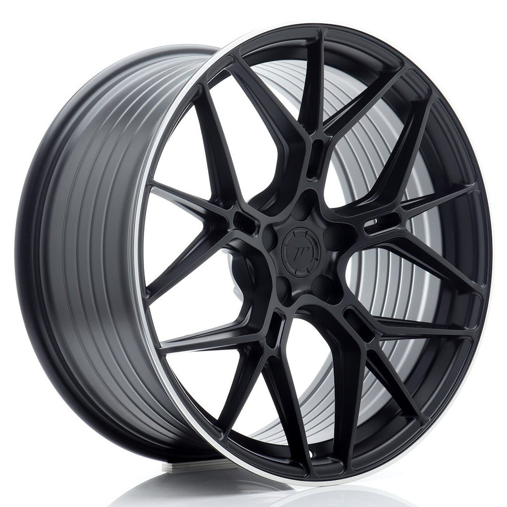 Cerchio in Lega JAPAN RACING JR51 20x9,5 ET20-40 5H con foratura su misura Satin Black w/ Machined Lip