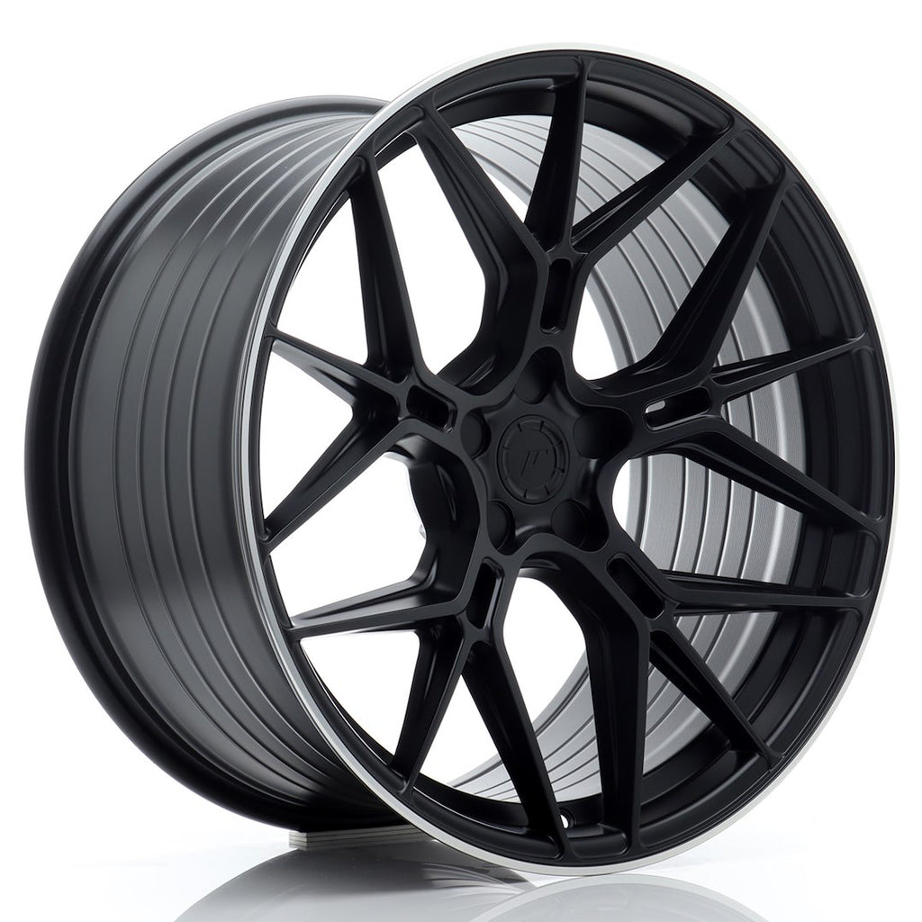 Cerchio in Lega JAPAN RACING JR51 20x10,5 ET15-35 5H con foratura su misura Satin Black w/ Machined Lip