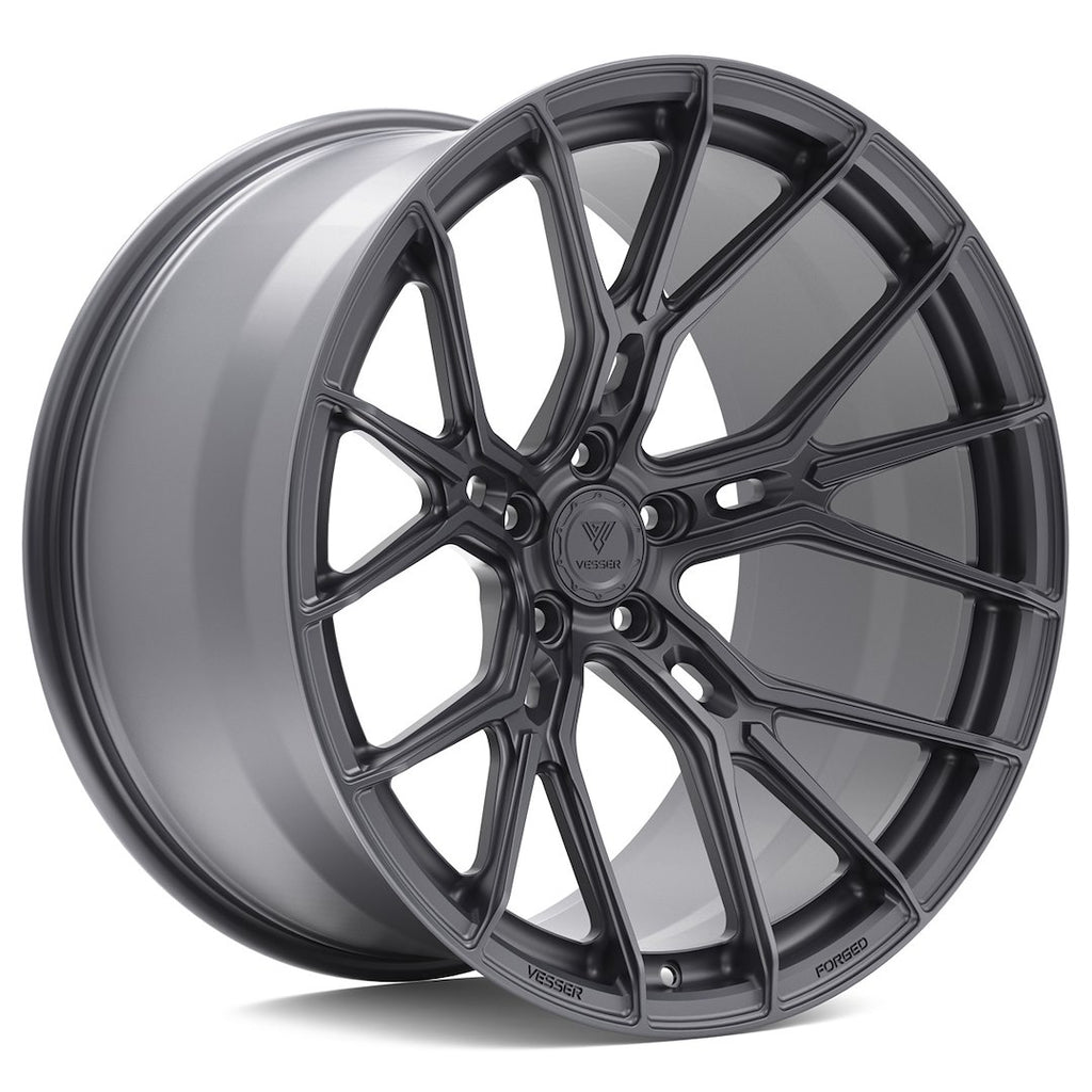 Cerchio in Lega VESSER VSR6 22x9 ET10-52 5H con foratura su misura Custom Finish