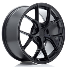 Load image into Gallery viewer, Cerchio in Lega JAPAN RACING SL01 17x8 ET20-45 5H con foratura su misura Gloss Black