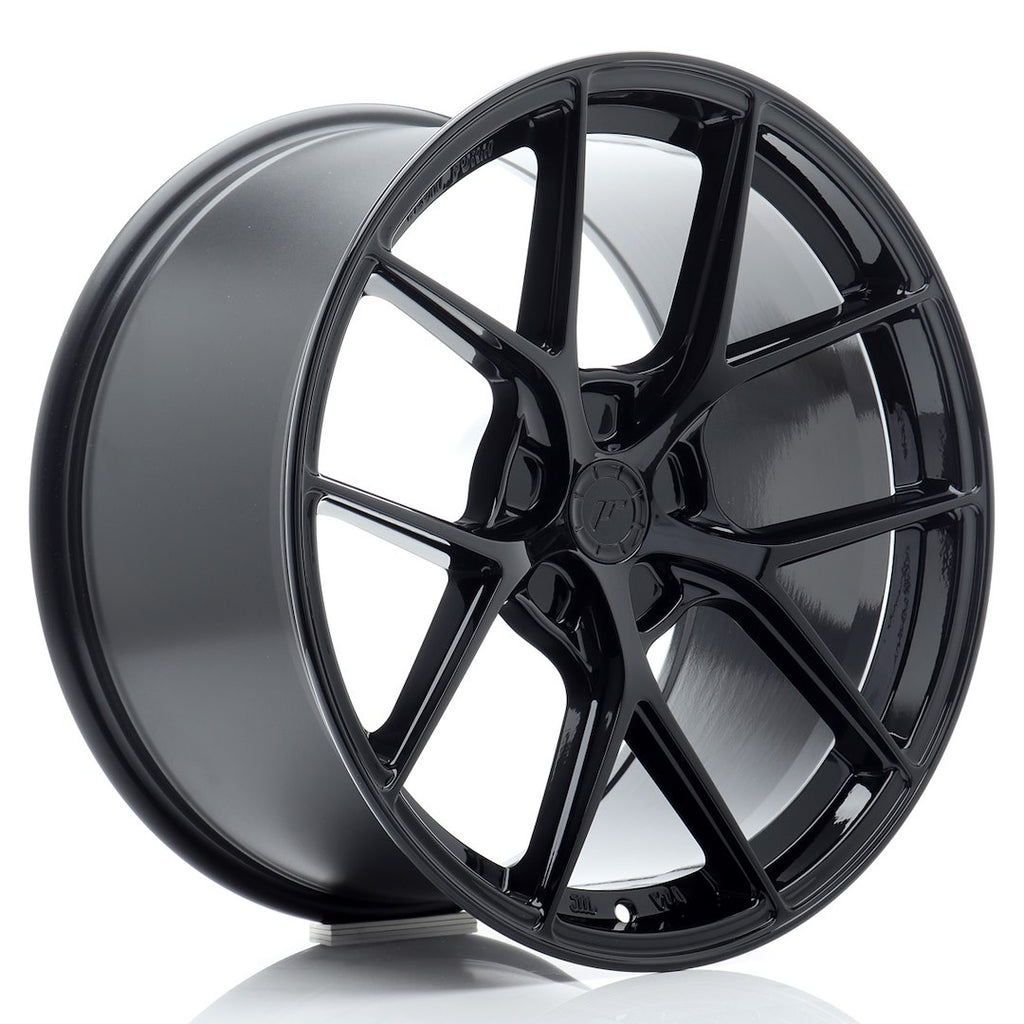 Cerchio in Lega JAPAN RACING SL01 19x9,5 ET25-40 5H con foratura su misura Gloss Black