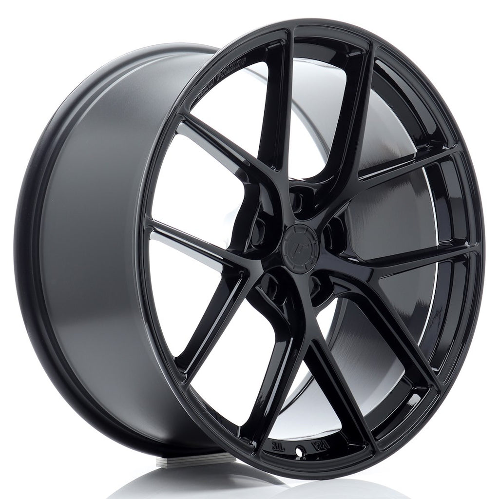 Cerchio in Lega JAPAN RACING SL01 20x10 ET15-48 5H con foratura su misura Gloss Black